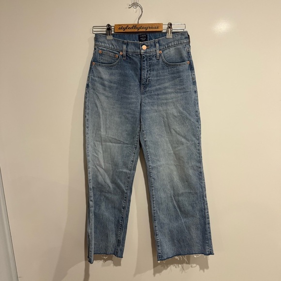 J. Crew Wide leg crop jean in all-day stretch - Picture 4 of 10